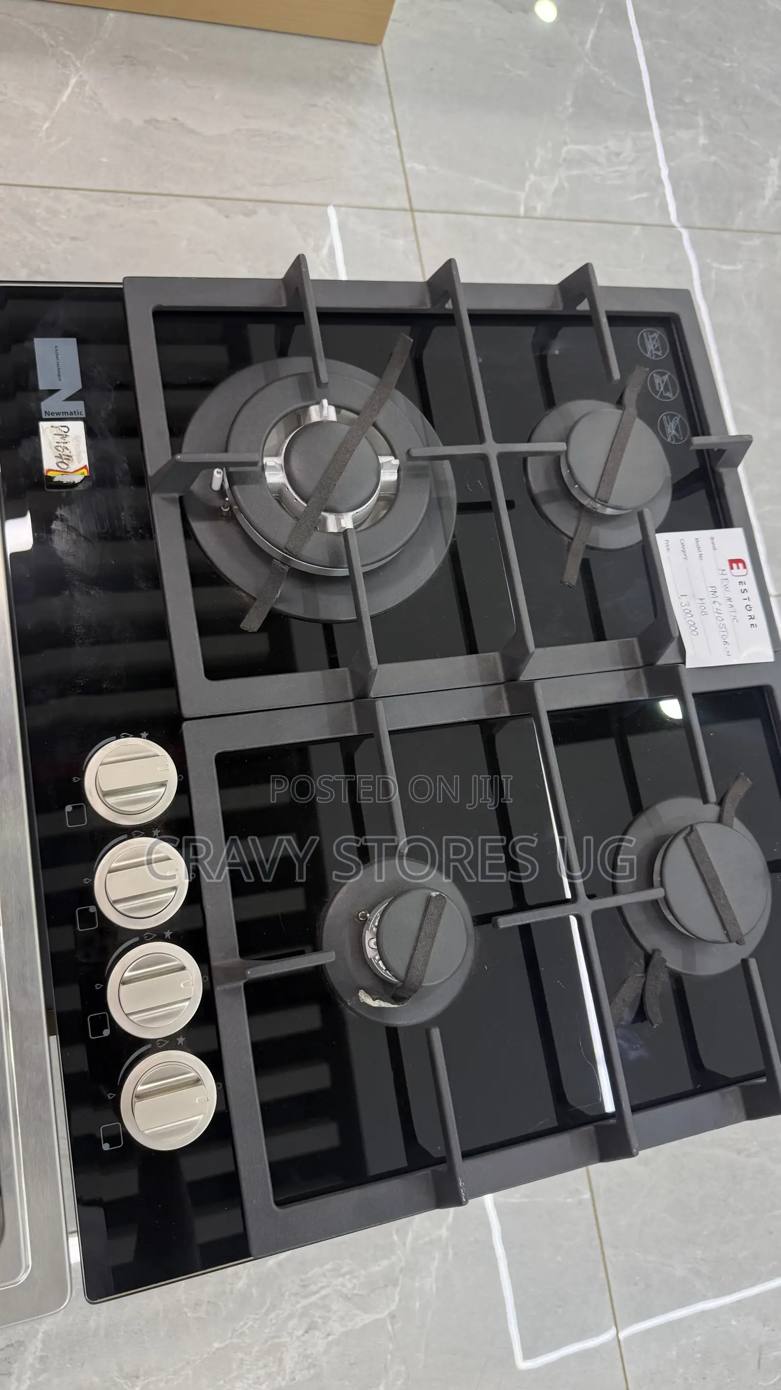 NewMatic 640stgb-M Built-in Gas Hob With 4 Gas Plates