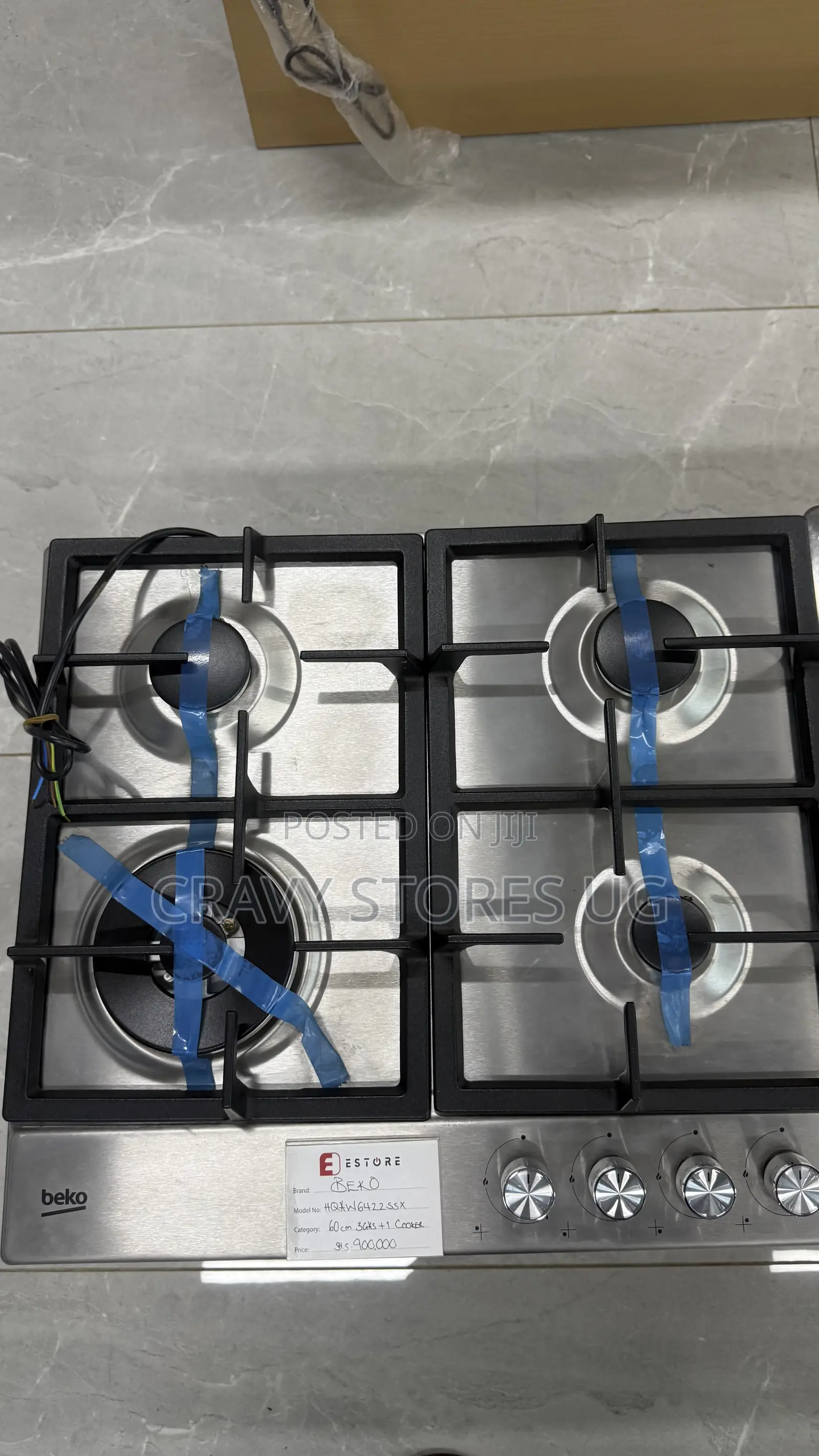 Beko 6442SSX 60x60Cm Built-in Gas Hob With 4 Gas Plates