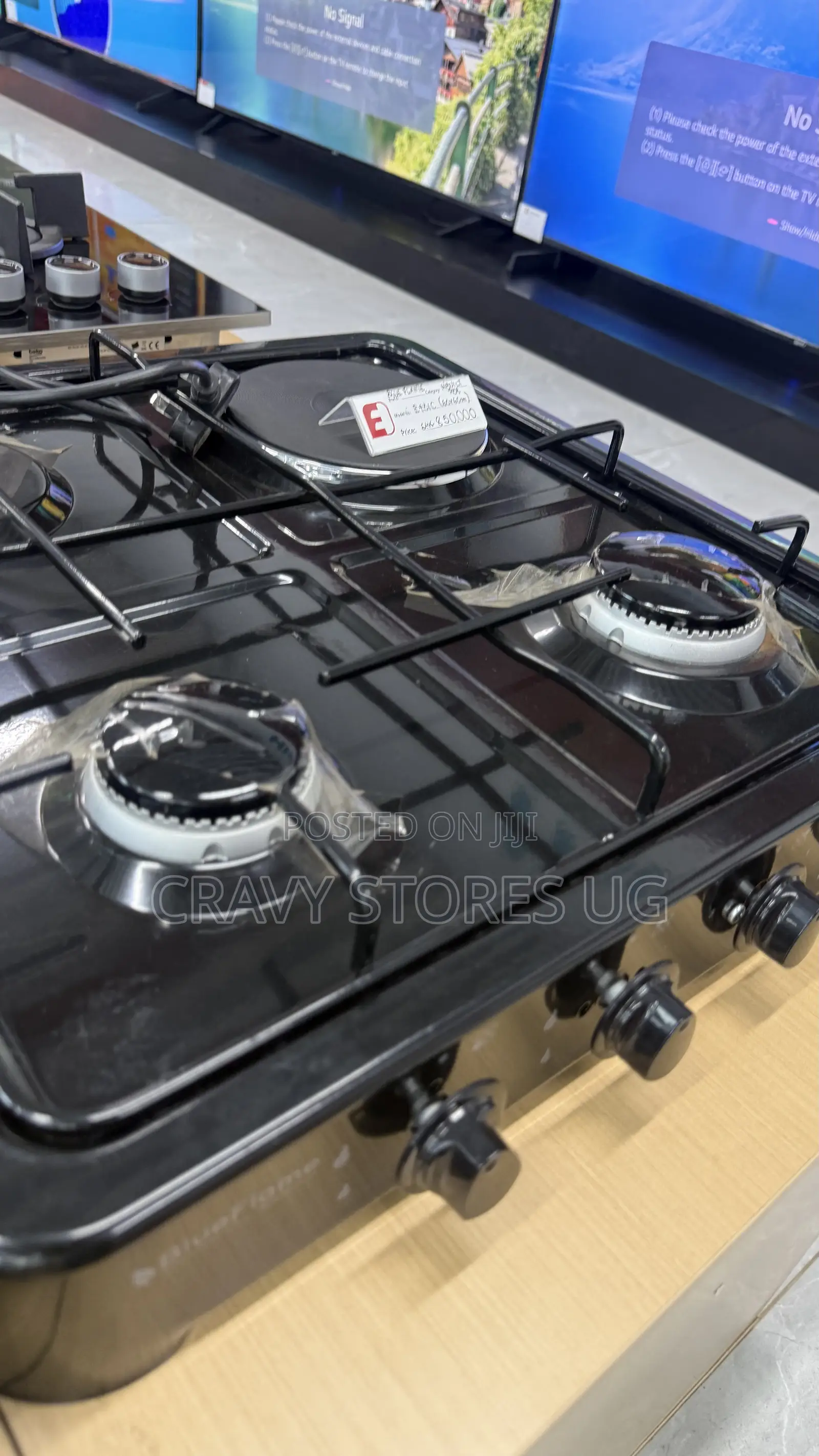 Blueflame Cooker Gas Top With 3 Gas Plates & 1 Electric Hotplate