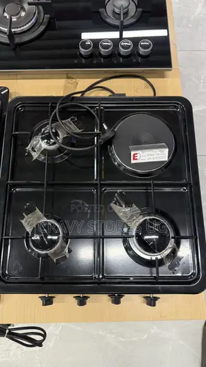 Blueflame Cooker Gas Top With 3 Gas Plates & 1 Electric Hotplate