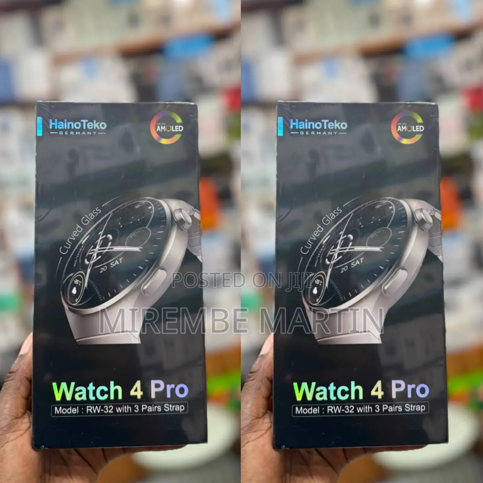 Haino Teko Germany Watch 4 Pro RW-32 With AMOLED Curved Glass Screen
