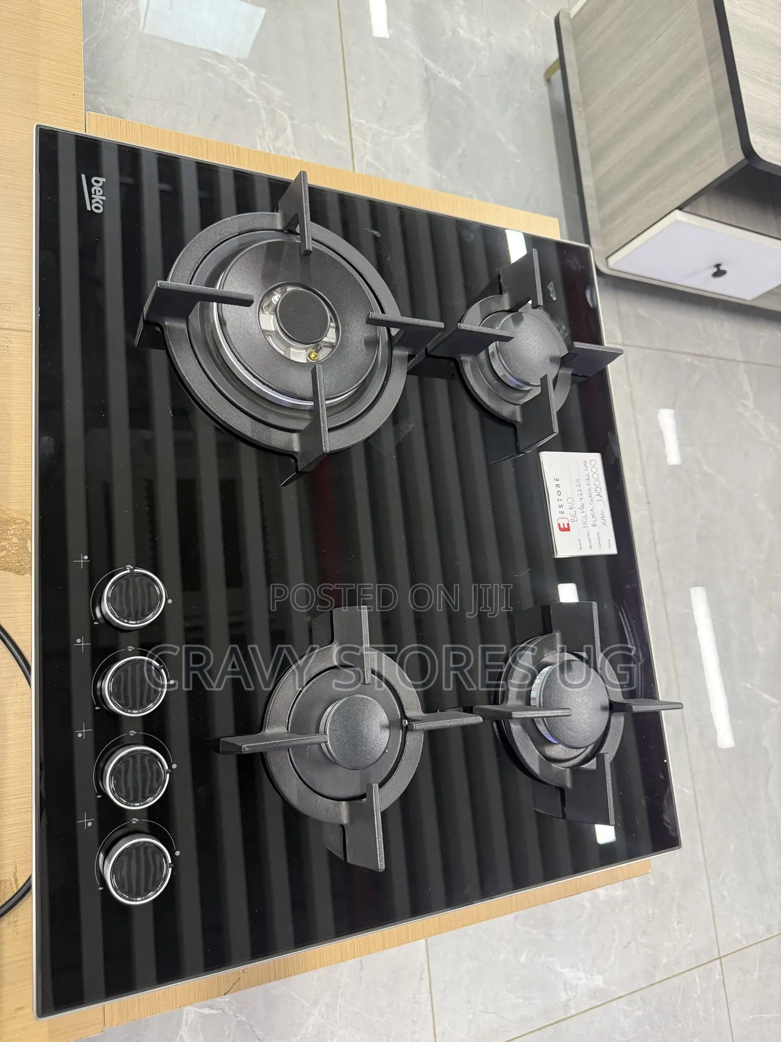 Beko 4222S Built-in Gas Hob With 4 Gas Plates