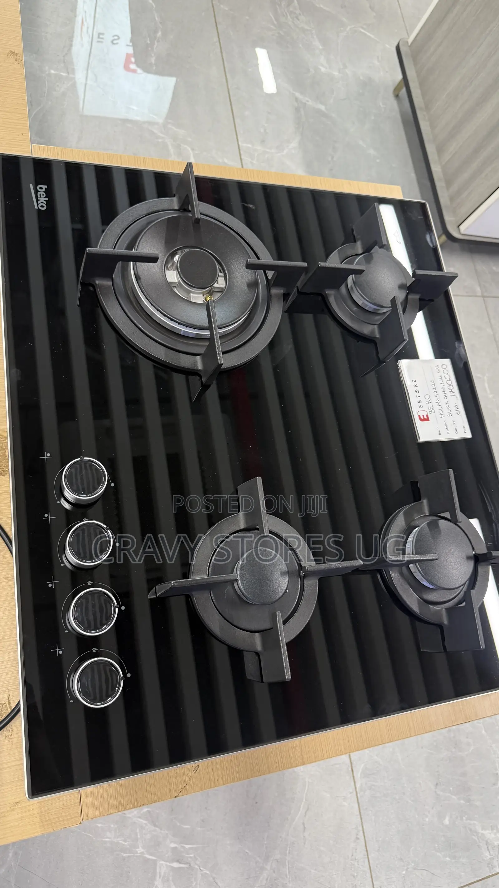 Beko 4222S Built-in Gas Hob With 4 Gas Plates