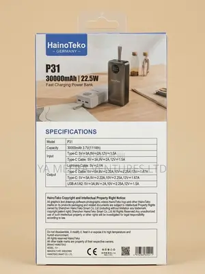 Haino Teko P31 30000mAh /22.5w, Fast Charging Power Bank