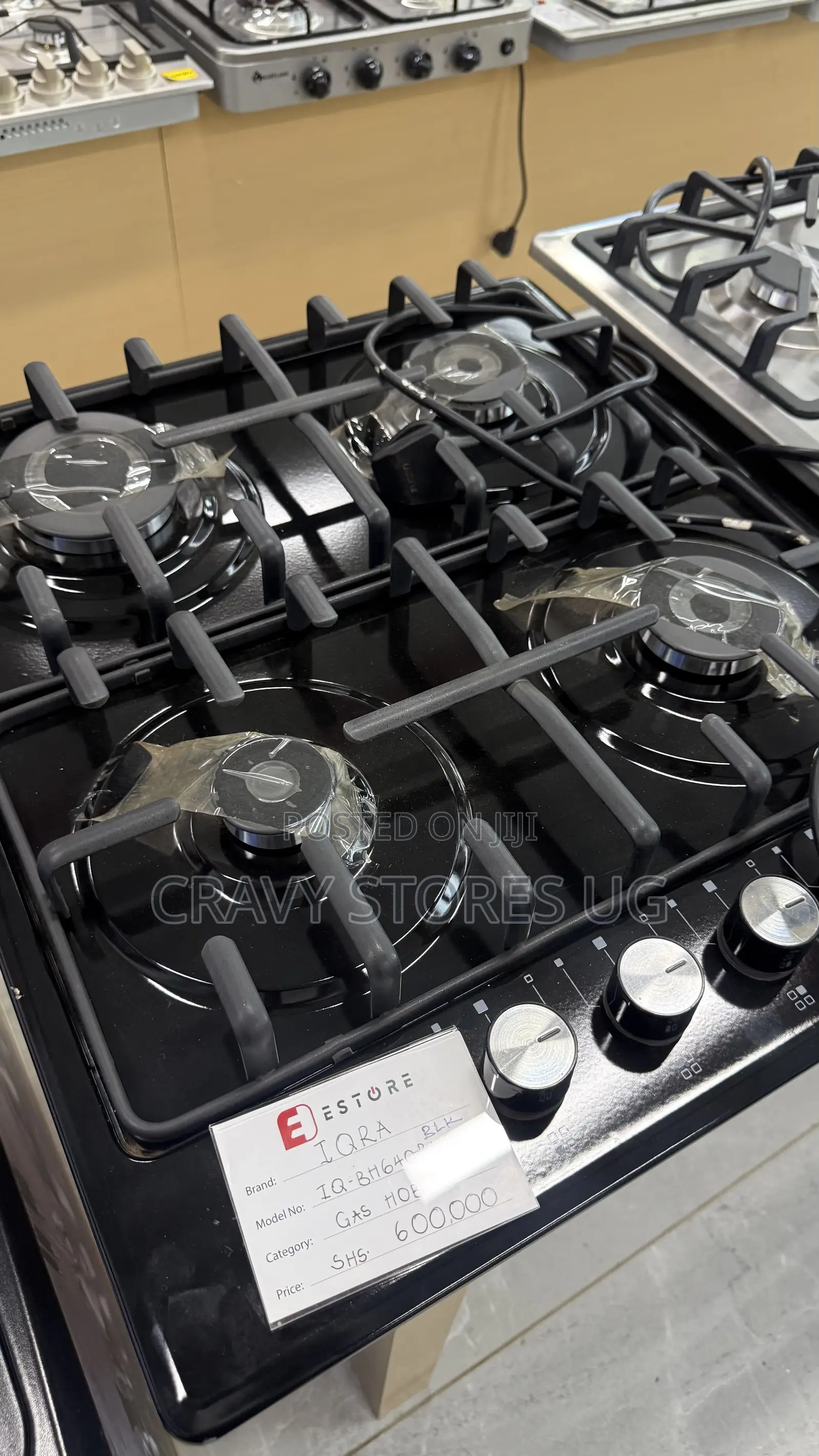 IQRA BH640 Built-in Gas Hob With 4 Gas Plates & Auto Ignition
