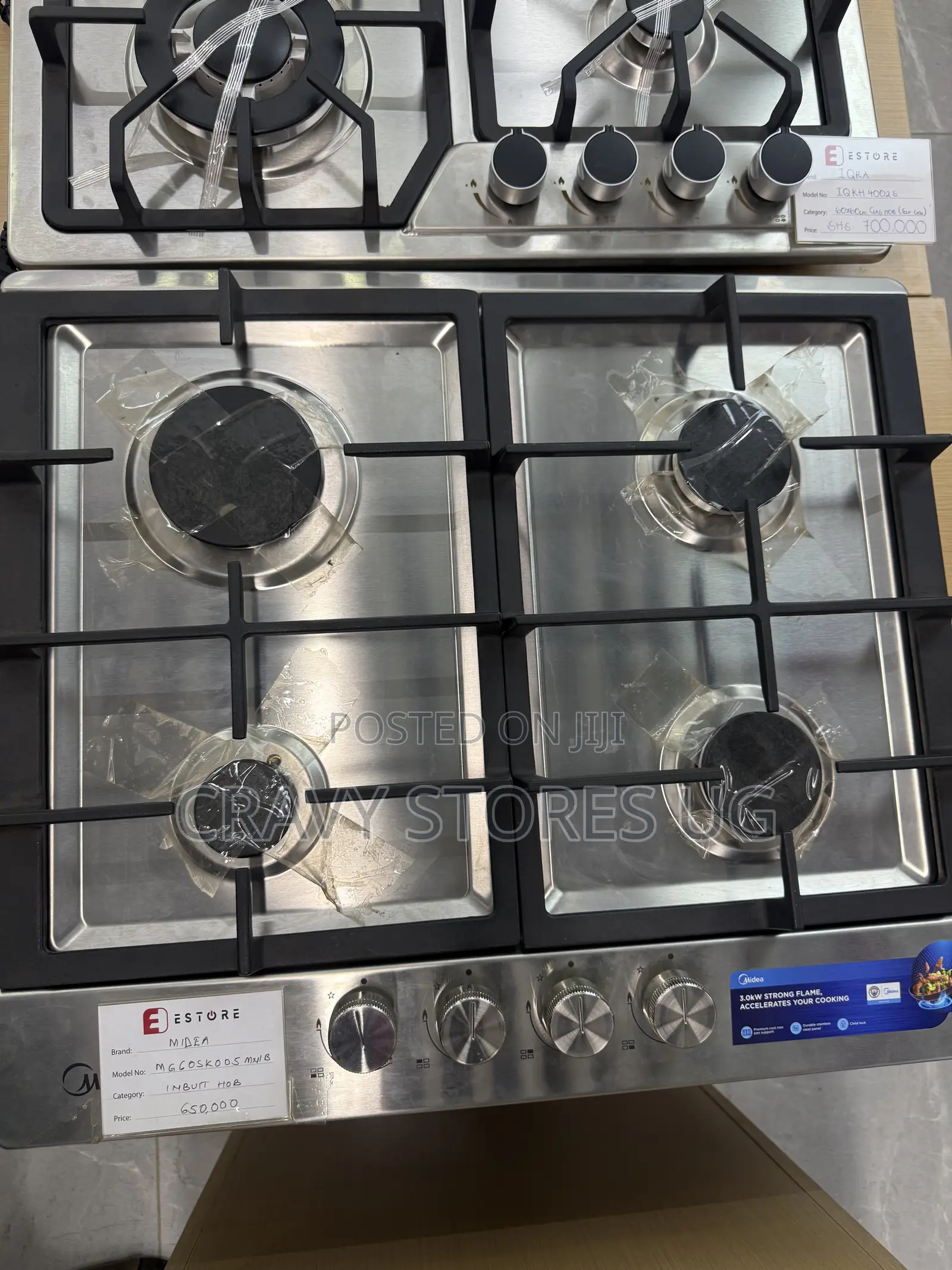 Midea K005 Built Hob-in With 4 Gas Plates & Auto Ignition