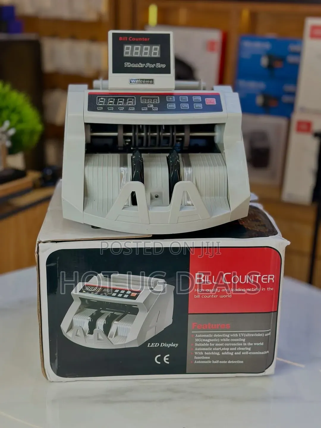 Money Counting Machine With LED Display & External Customer Display