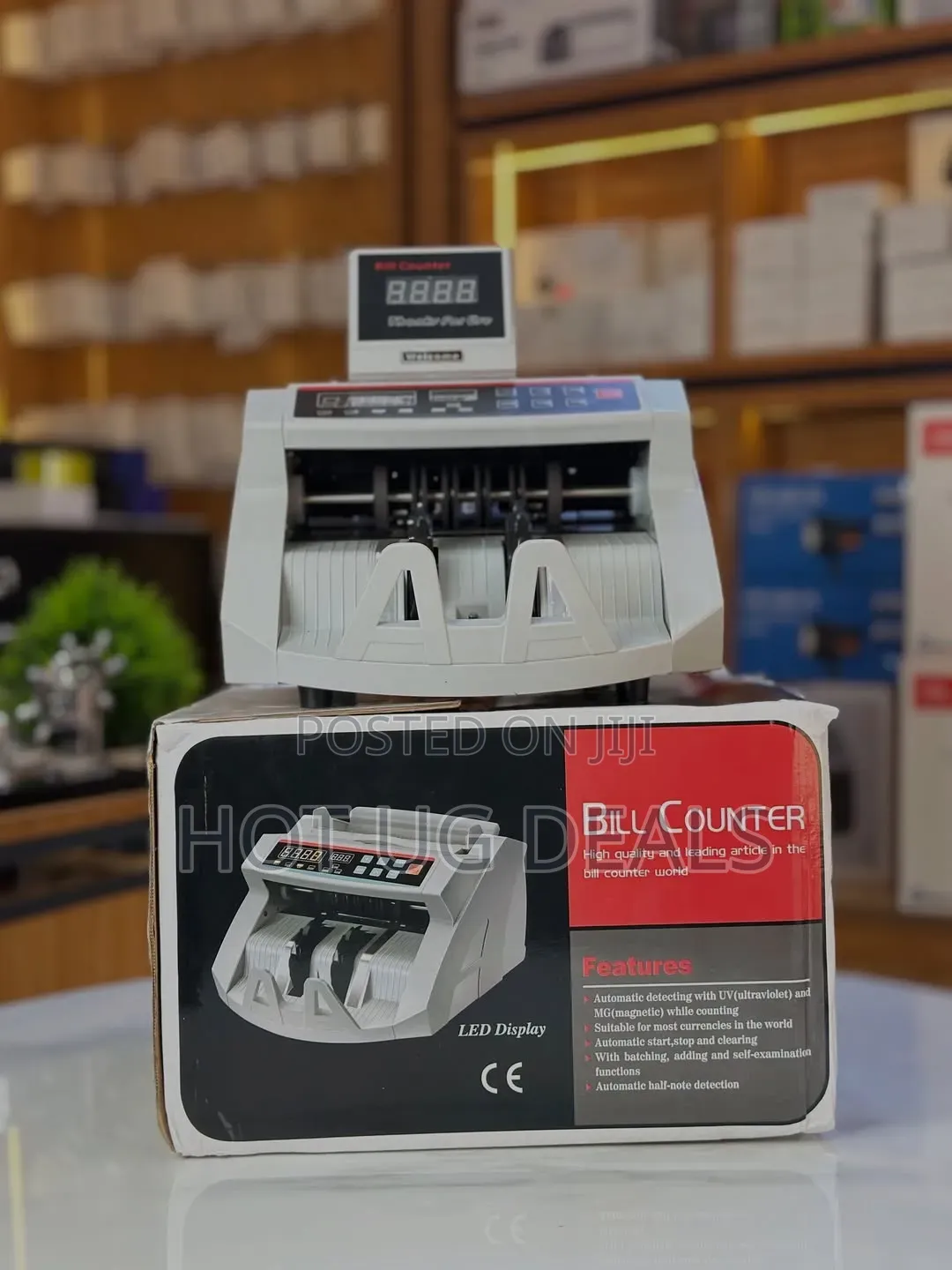 Money Counting Machine With LED Display & External Customer Display