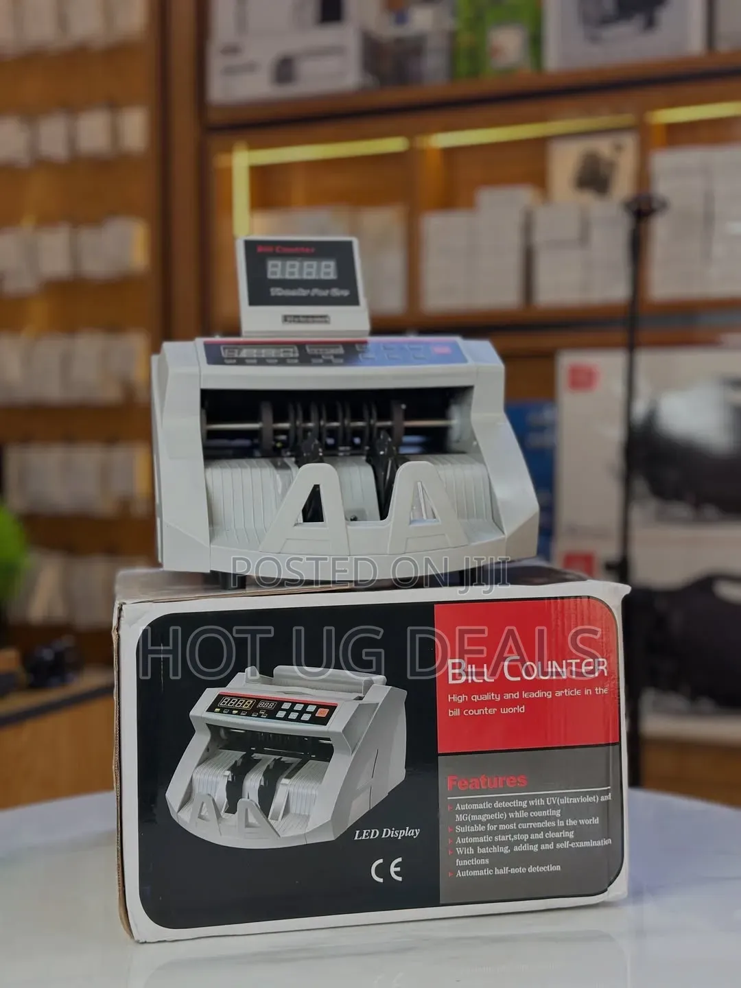 Money Counting Machine With LED Display & External Customer Display