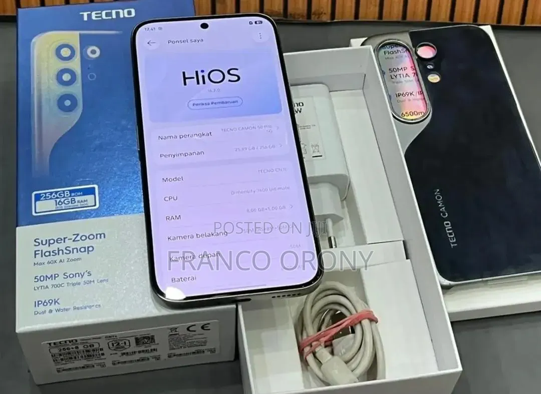 New Tecno Camon 50 Pro 256 GB Gray