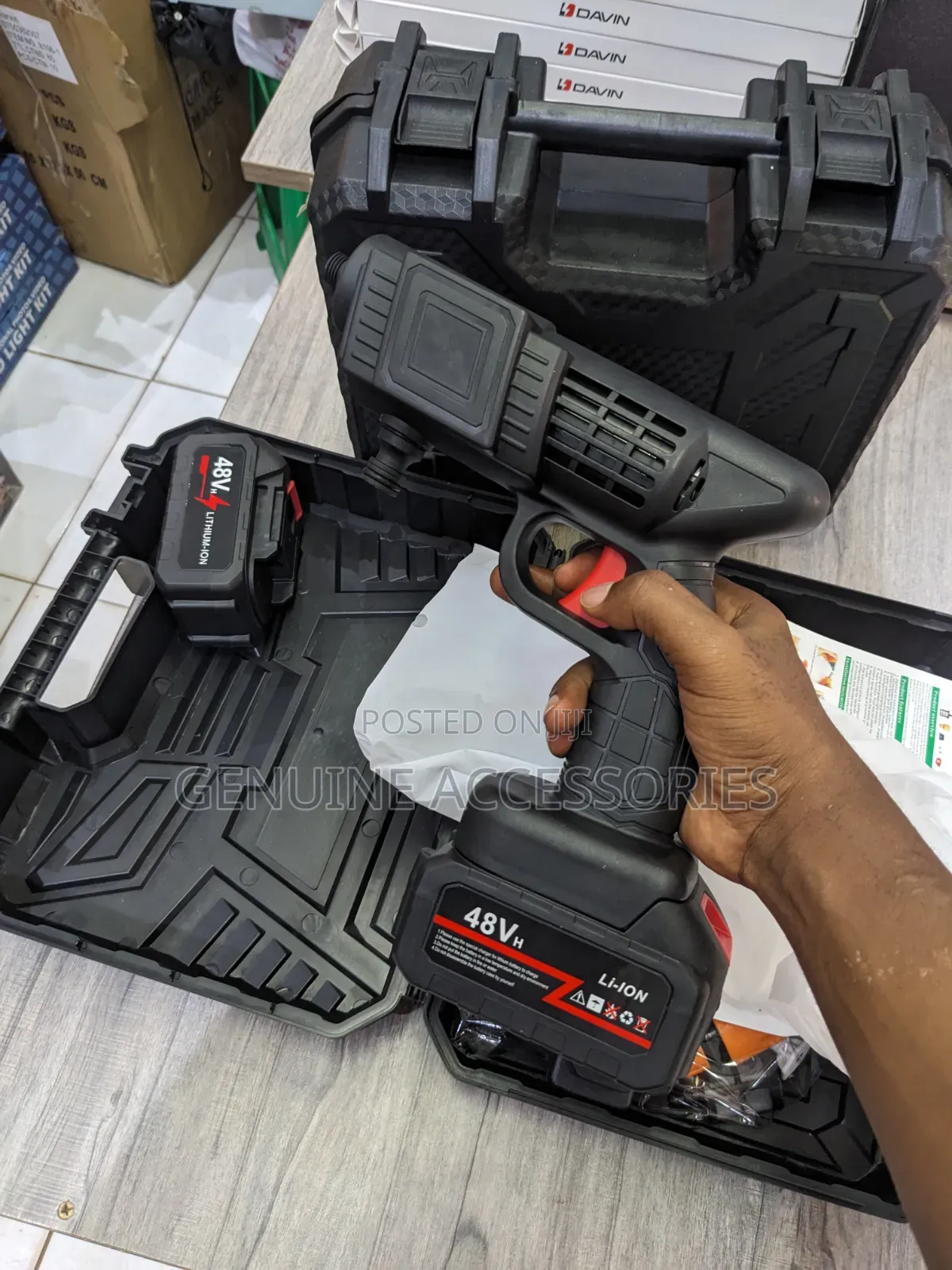 Car Pressure Wash Gun Kit With Two Batteries 48V Cordless