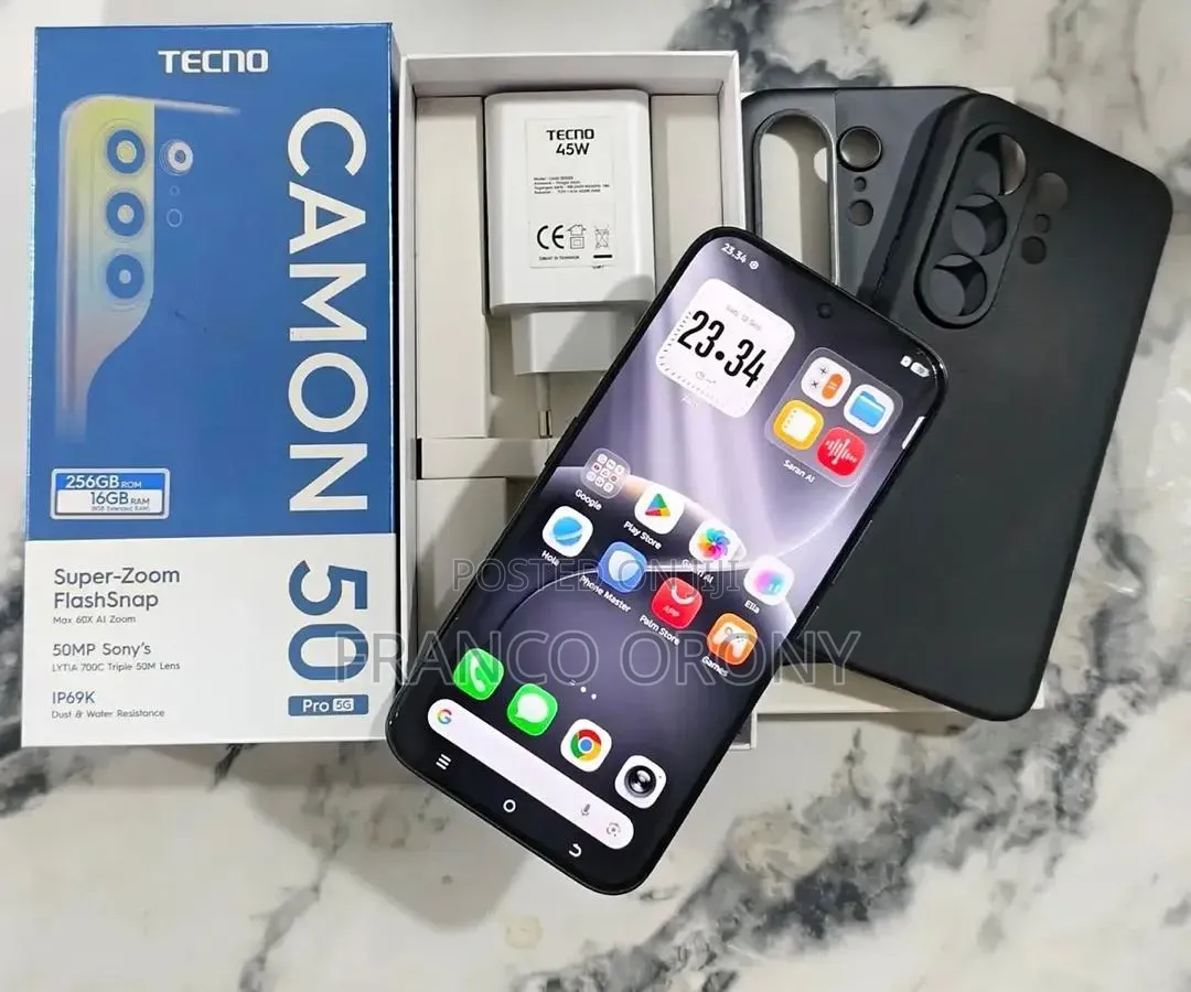 New Tecno Camon 50 Pro 256 GB Black