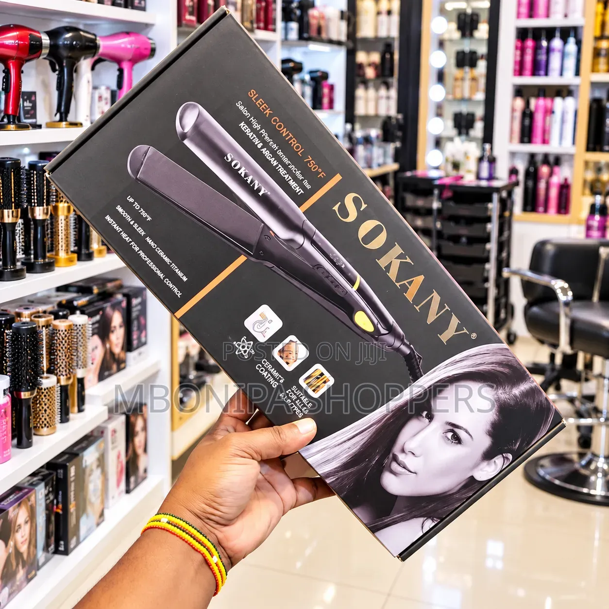 SOKANY Sleek Control 750°F Hair Straightener – Keratin Argan Therapy