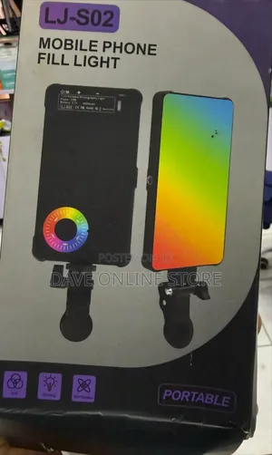 LJ-S02 Mobile Phone Fill Light, a Portable RGB LED Light