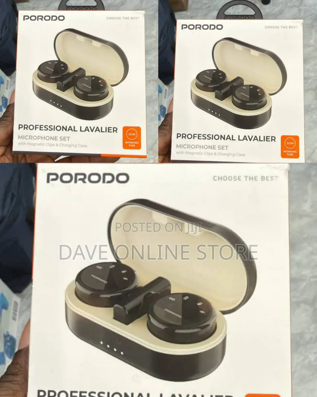 Porodo Professional Lavalier Microphone Set