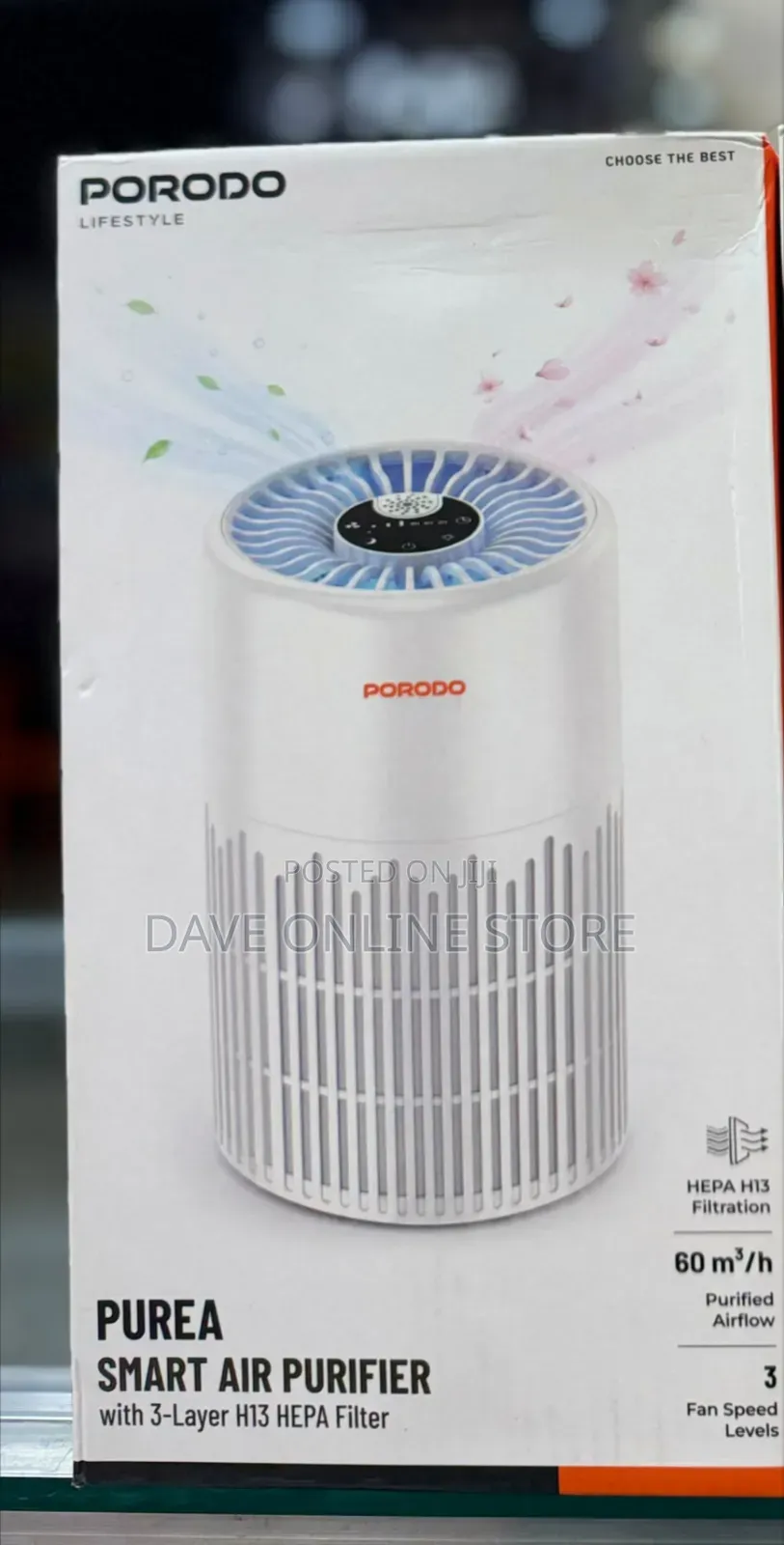 Porodo Purea Smart Air Purifier With 3 Layers