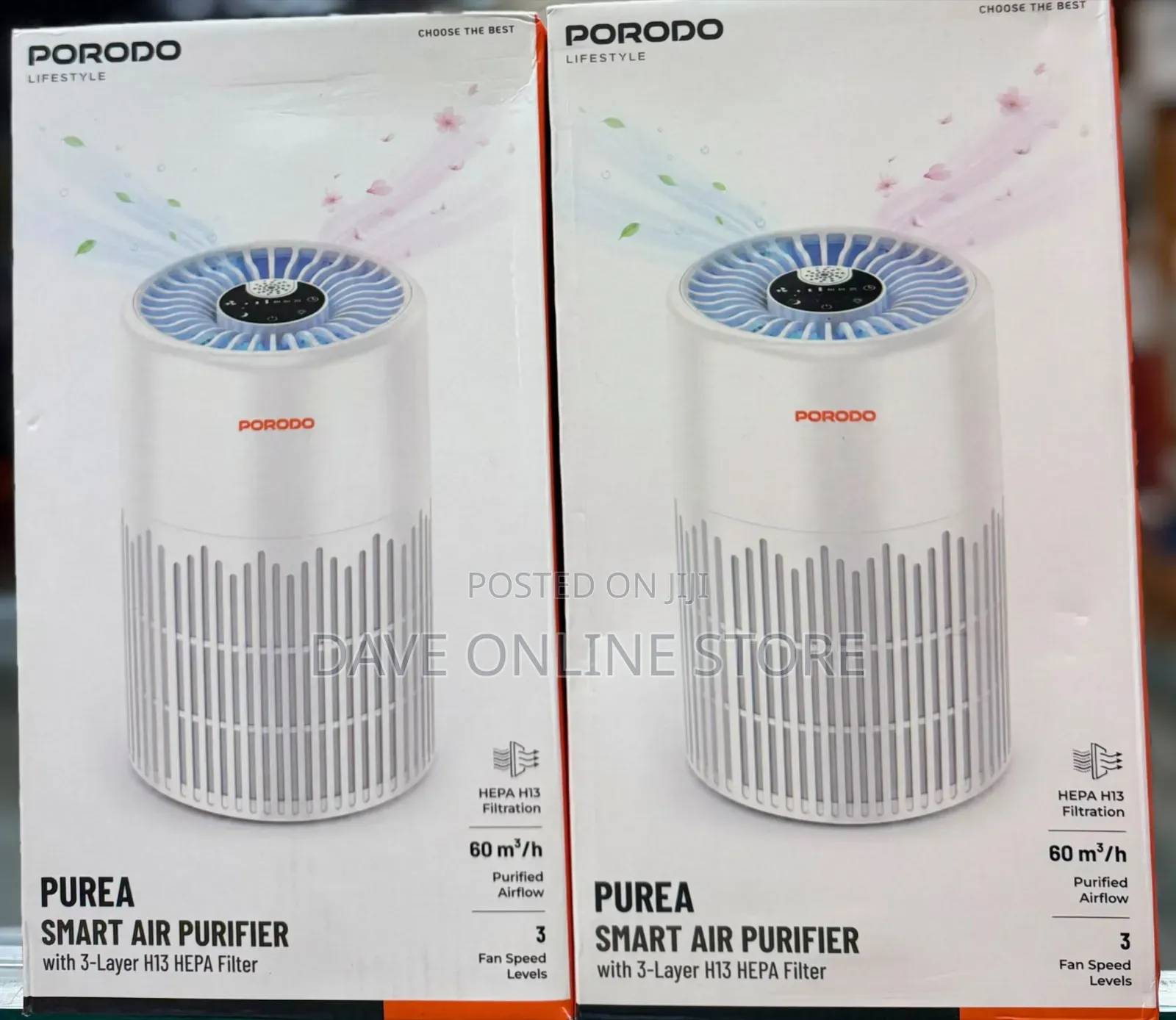 Porodo Purea Smart Air Purifier With 3 Layers