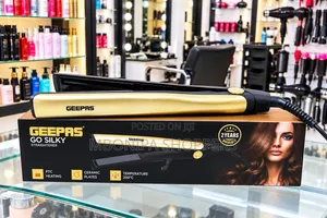 Geepas Go Silky Hair Straightener – Ceramic Plates, 200°C PTC Heating