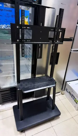 Heavy-Duty Mobile TV Stand Trolley on Wheels,