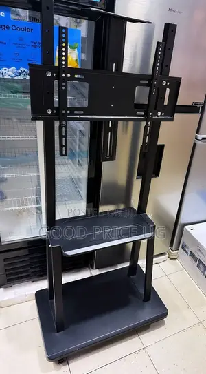 Heavy-Duty Mobile TV Stand Trolley on Wheels,