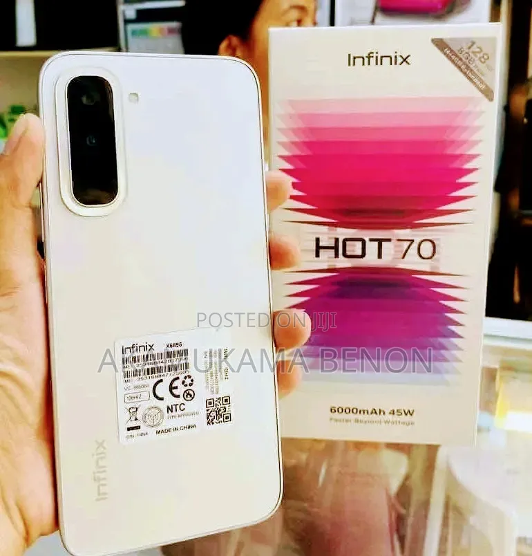 New Infinix Hot 70 128 GB Silver