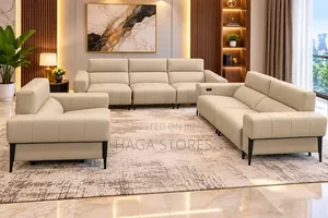 Electric Cream Leather Recliner