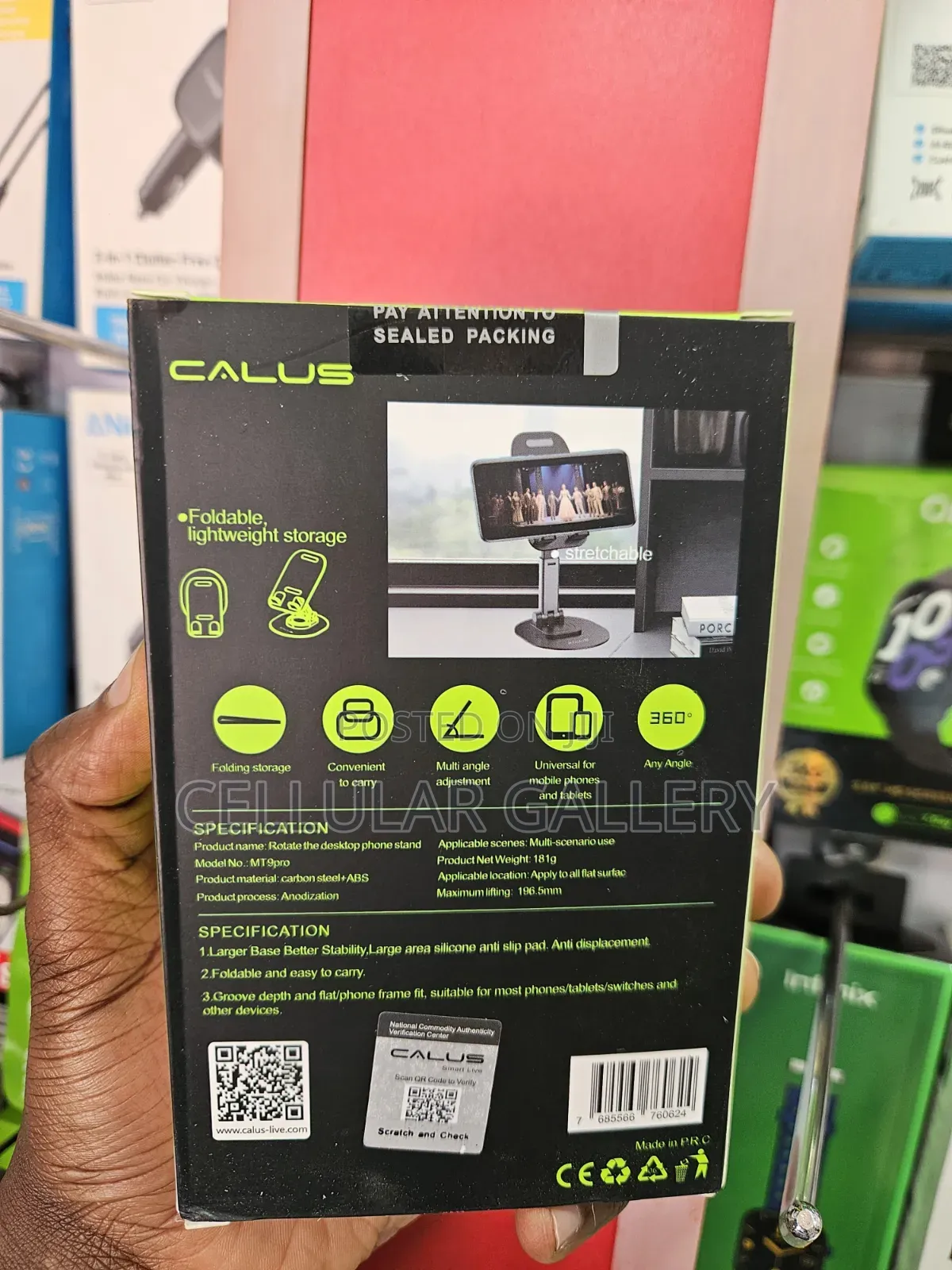 Calus Rotatable Phone Stand 3600 MT 9pro