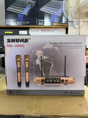 • Shure SH-400G Professional Dual Wireless Microphone System