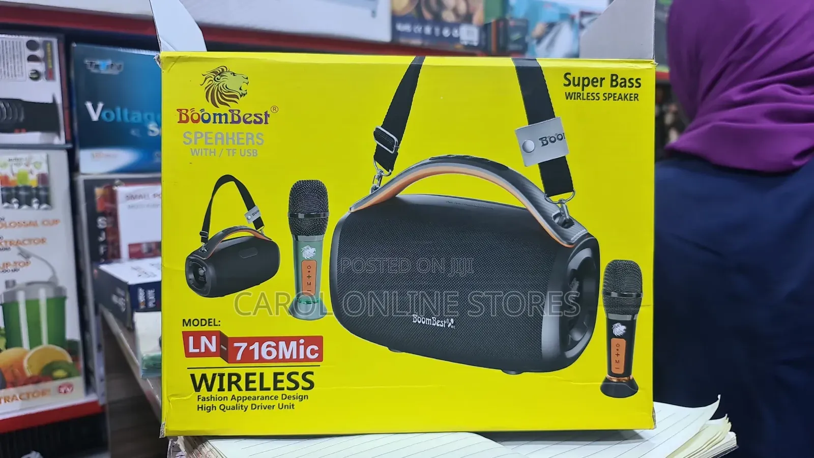 Original Boombest Speaker With 2 Wireless Microphone