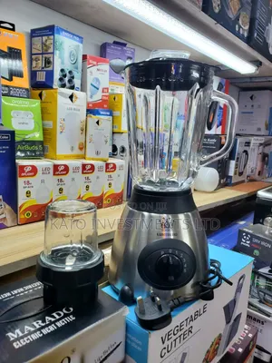 Luxtrend 2-in-1 Electric Countertop Blender With a Glass Jug