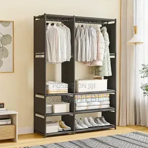 Double Row Portable Wardrobe Organizer