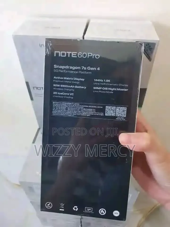 New Infinix Note 60 Pro 256 GB Silver