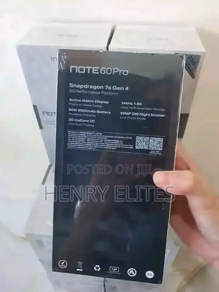 New Infinix Note 60 Pro 256 GB Silver