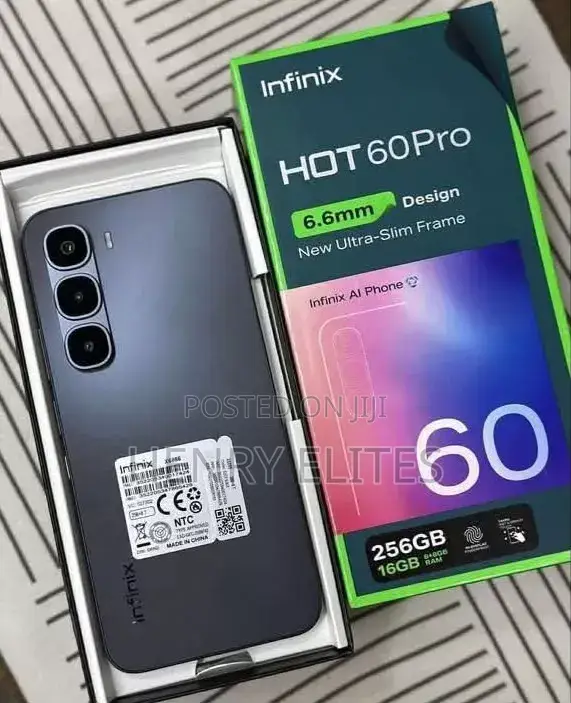 New Infinix Hot 60 Pro+ 256 GB Black