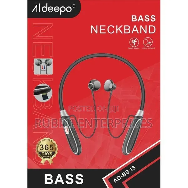 Aldeepo Ad-Bs13 Wireless Sports Neckband Headphones