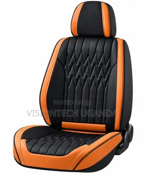 Premium 10D Car Seat Covers – Black & Orange