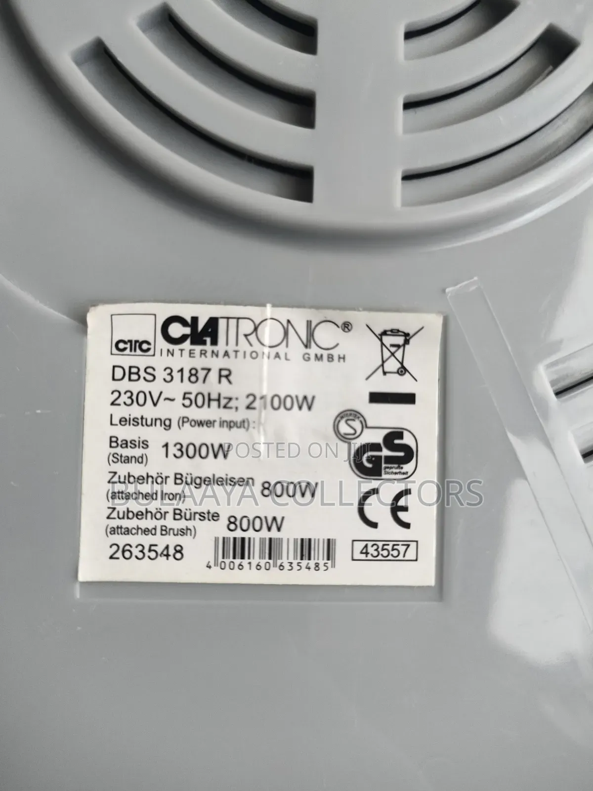 Germany Used Germany Used Powerstar Steam Station Iron, 2100W.