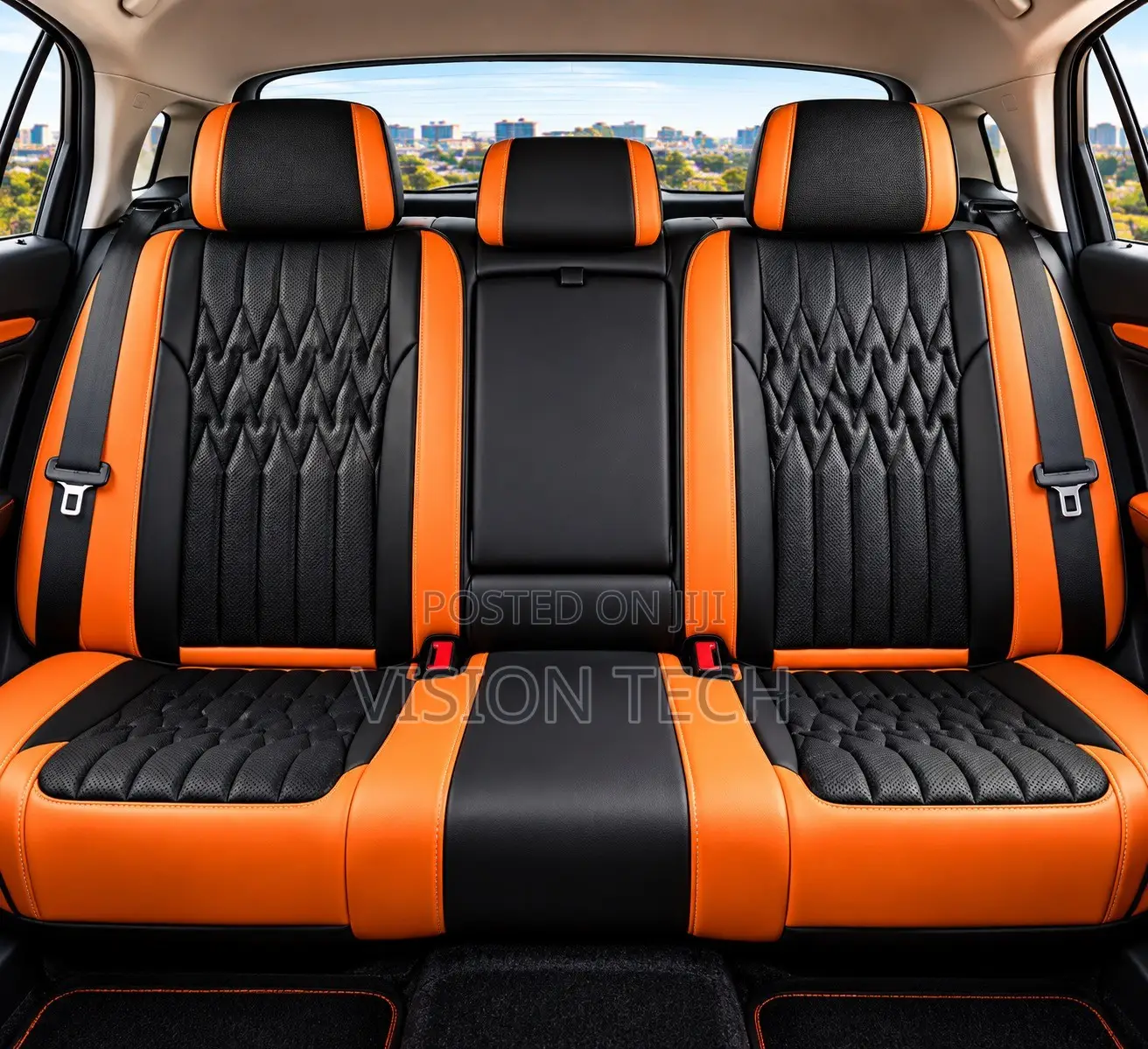 SEAT COVERS (Orange & Black)