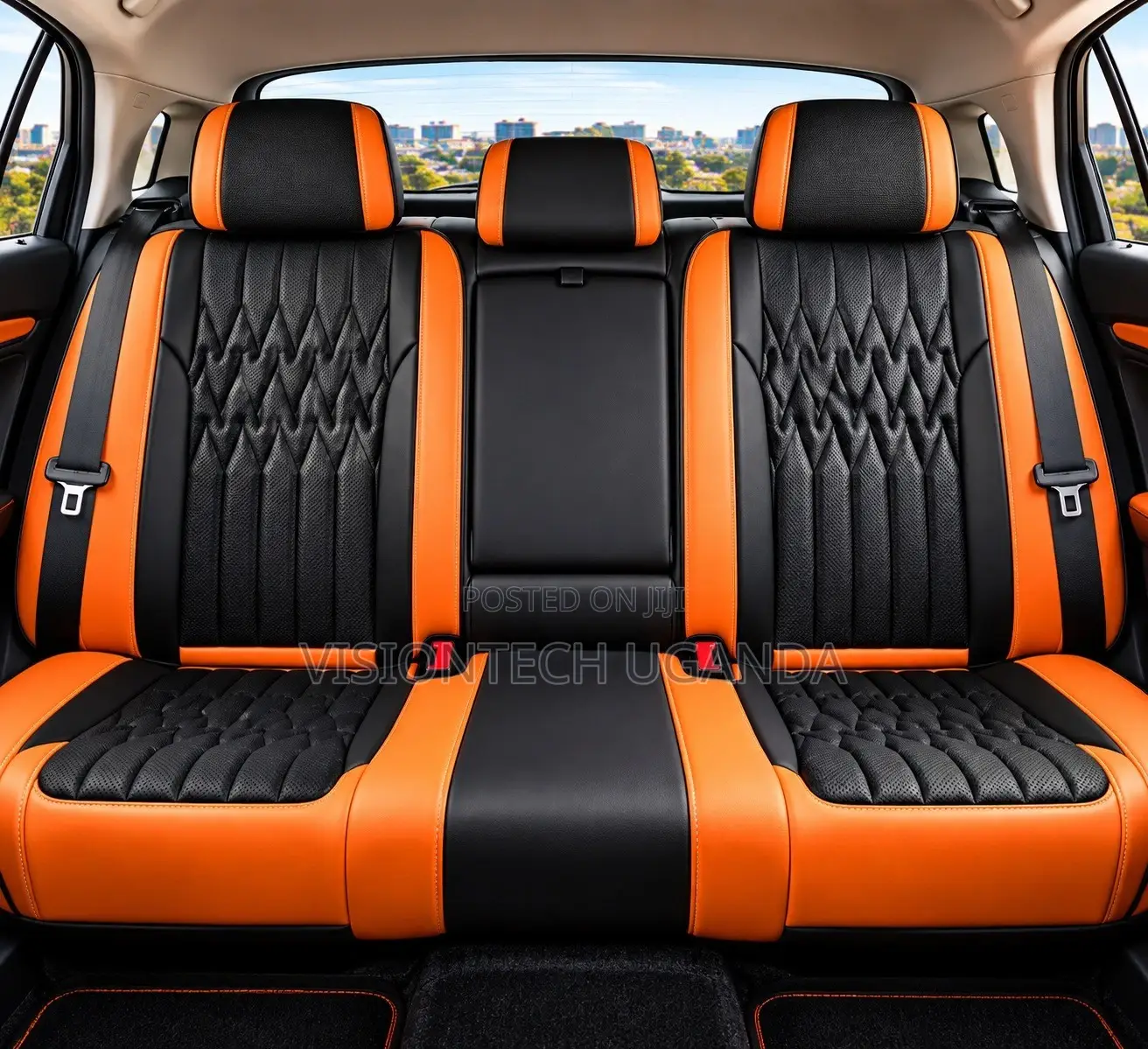 SEAT COVERS (Orange & Black)