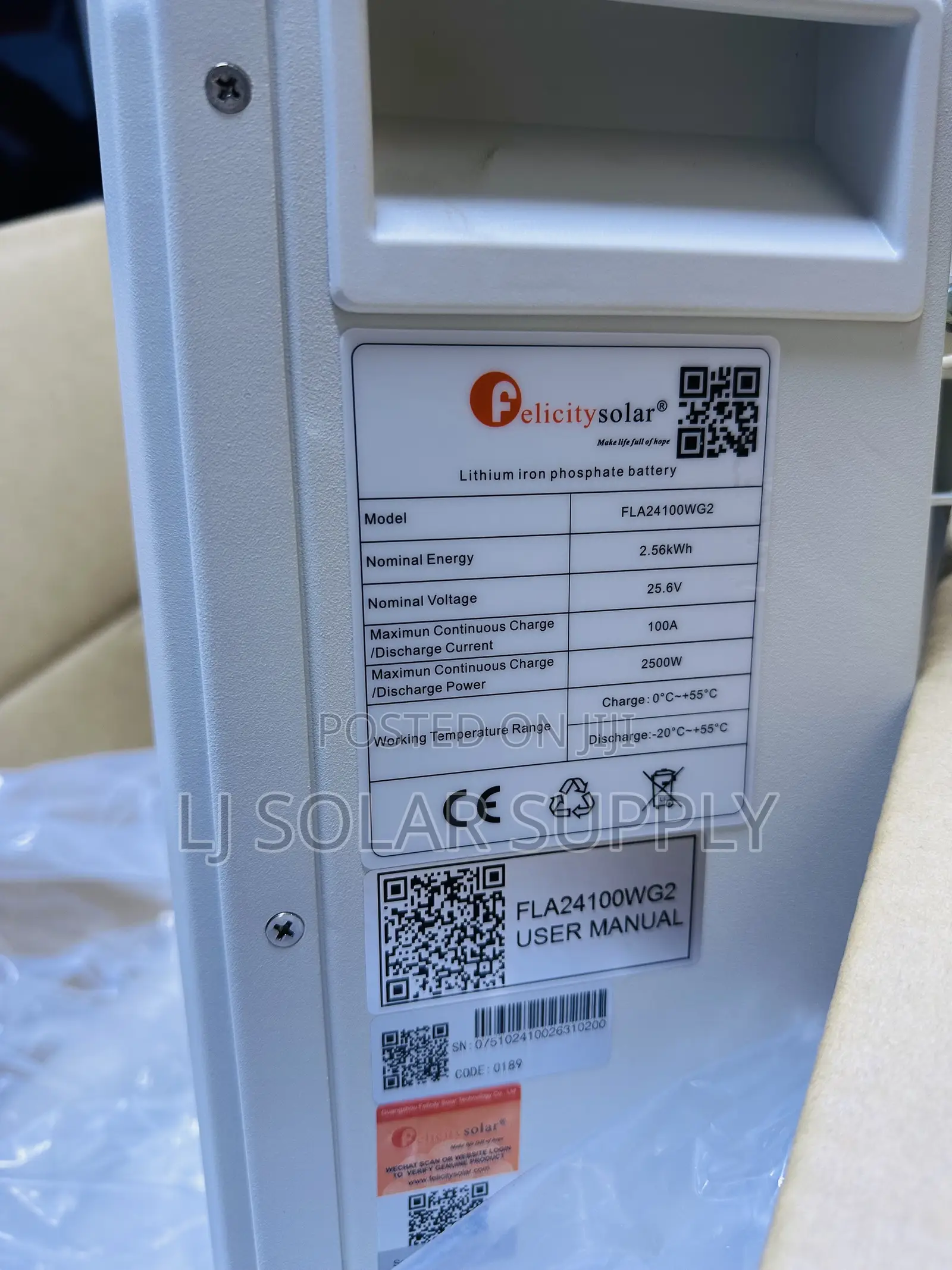 Felicitylithium Battery 2.5kwh