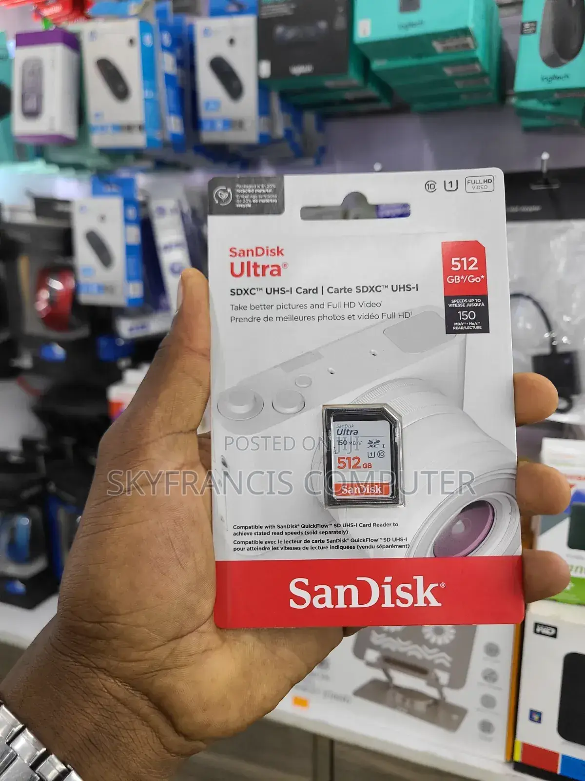 SanDisk Memory Card 512gb for Camera