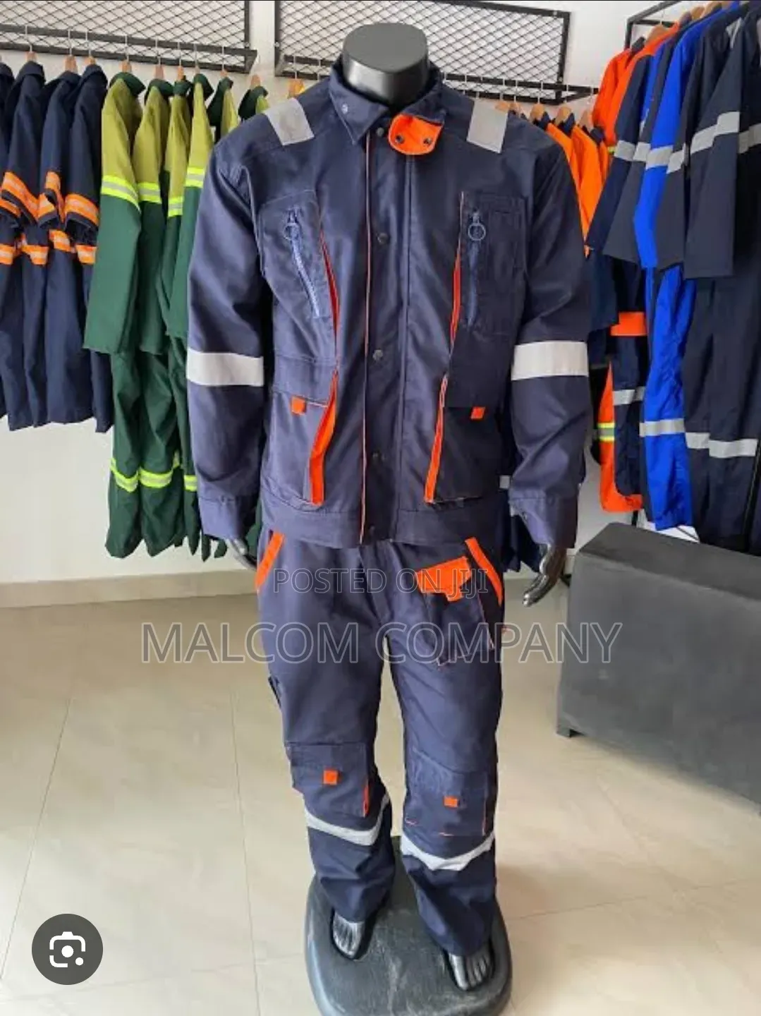 Industrial Workwear Uniform Set With Reflective Strips | Uganda