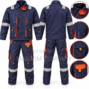 Industrial Workwear Uniform Set With Reflective Strips | Uganda