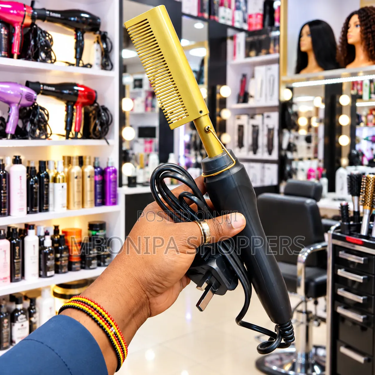 Professional High-Heat Ceramic Hair Styling Comb