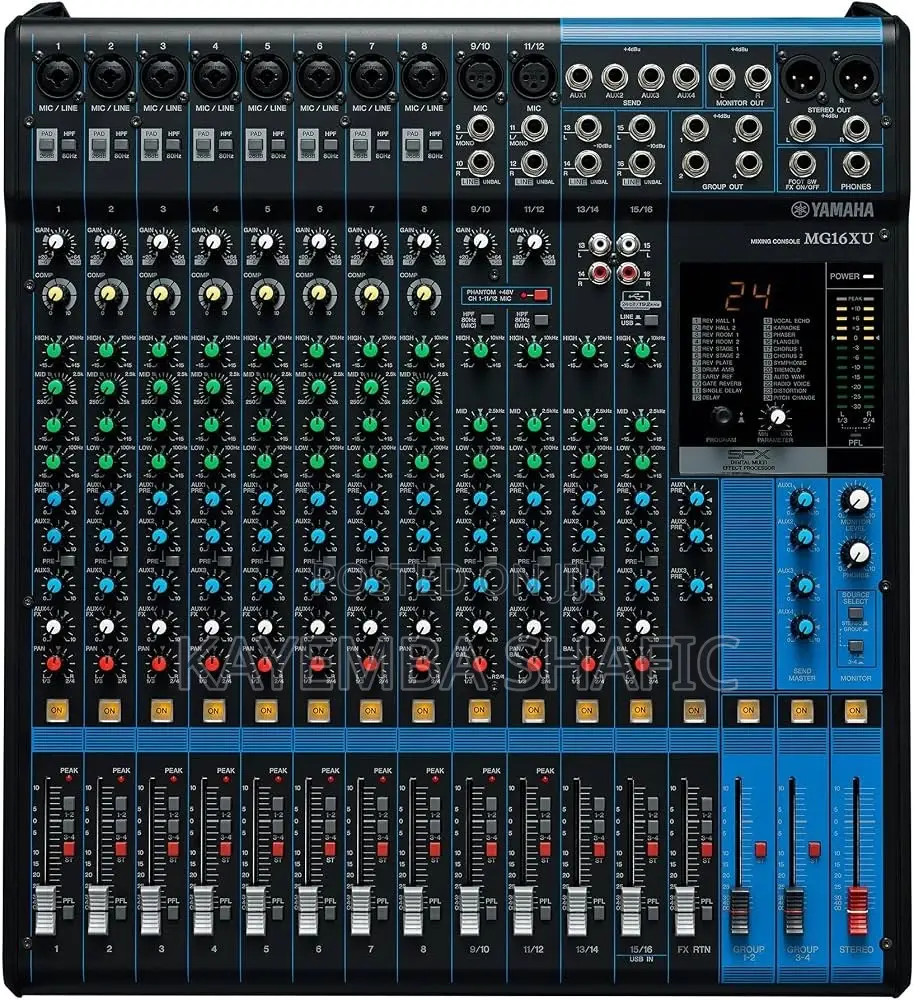 Yamaha MG16XU 16-Channel Professional Live Sound Audio Mixer