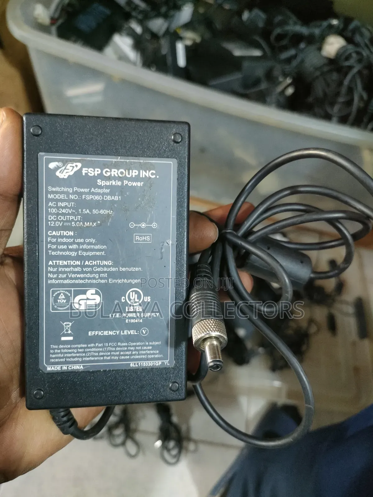 UK Used FSP060-DBAB1 60W Switching Power Adapter, 12V~5A.