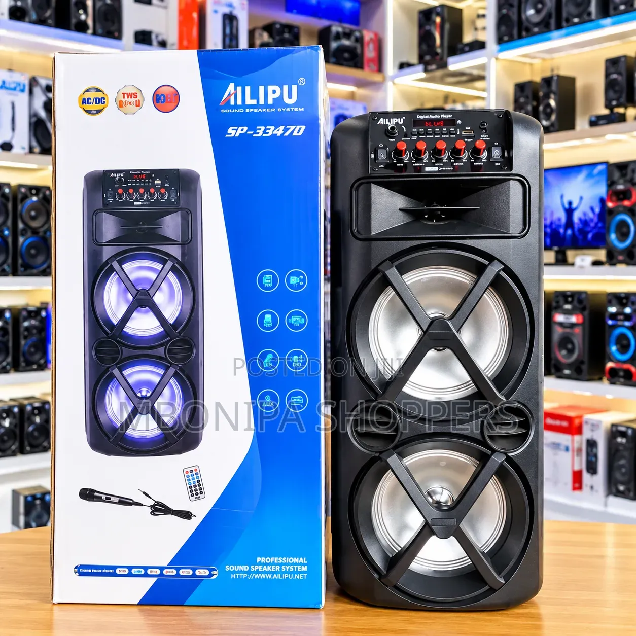 AILIPU SP-3347D Professional Bluetooth Sound Speaker System