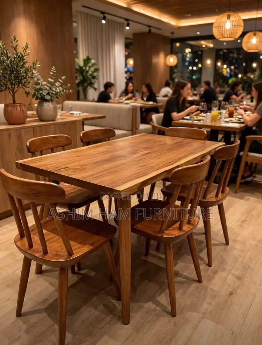 6 Seater Solid Mugavu Dining Table