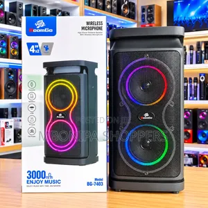 BoomGo BG-7403 Wireless Bluetooth Speaker With RGB Lights – 3000mAh