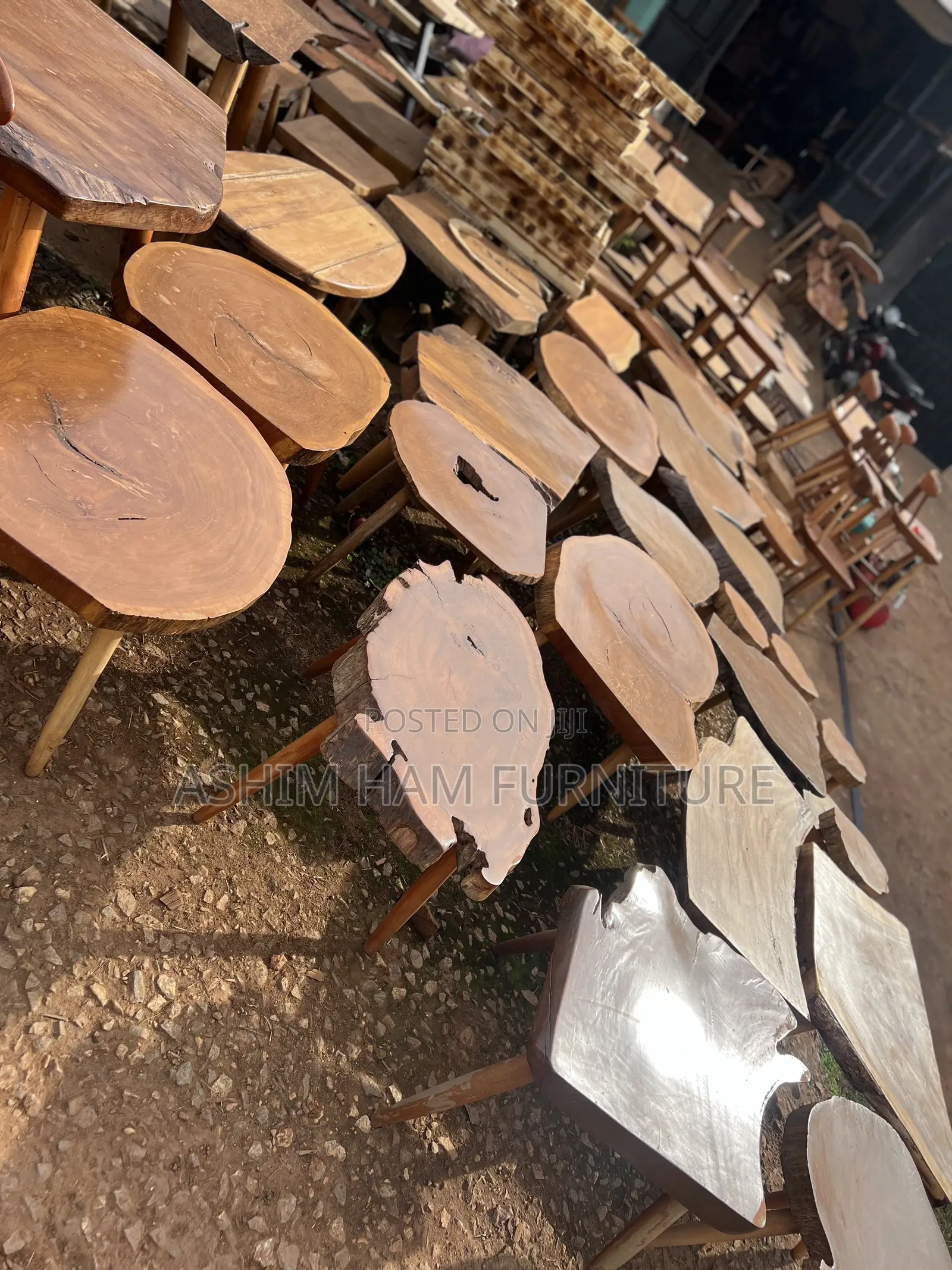 Organic Wood Slice Cofee Table-Muvule